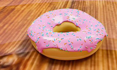 3D Model Donut in Home
