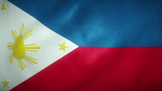 flag of the philippines waving in the wind
