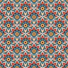 Vintage floral seamless pattern