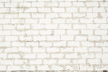 Closeup of the wall made with white airbricks