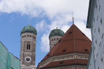 Türme der Frauenkirche in München (Liebfrauendom)