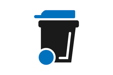 dust bin icon, tush box icon vector illustration