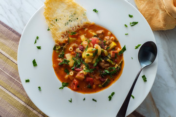 Italian Sausage Minestrone Soup