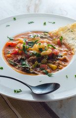 Italian Sausage Minestrone Soup