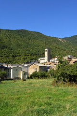 Fototapeta na wymiar village of Biescas, Huesca province, Aragon, Spain