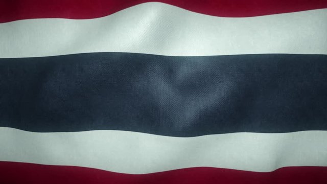 flag of thailand waving in the wind