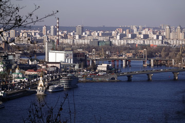 Fototapeta na wymiar Havana bridge of Kiev