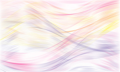 Abstract background - translucent blurry colored lines on a white background, light veil