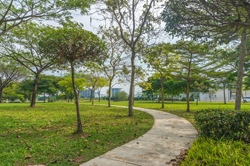 jogging track at green garden