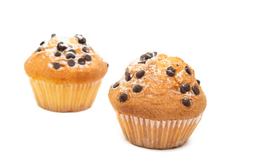 cupcake with chocolate drops