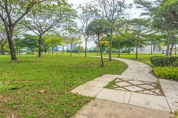 jogging track at green garden
