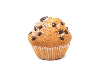 cupcake with chocolate drops