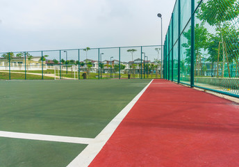 Line inside futsal court