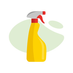 wiping sprayer tool illustration design element, flat icon