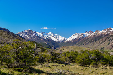 beautiful mountain scenery near El Chalten, patagonia, Argentina