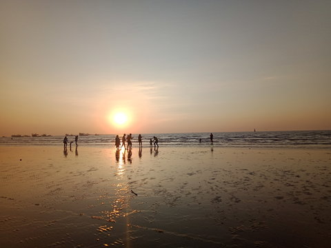 A Sunset at Gorai Beach