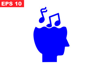 Music on head icon
