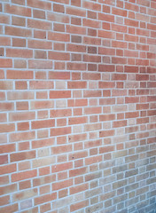 red brick wall perspective background