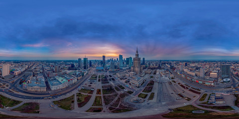 Warszawa panorama sferyczna 360	