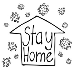 Stay home banner