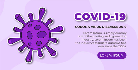 Banner Background Covid-19 Corona Virus