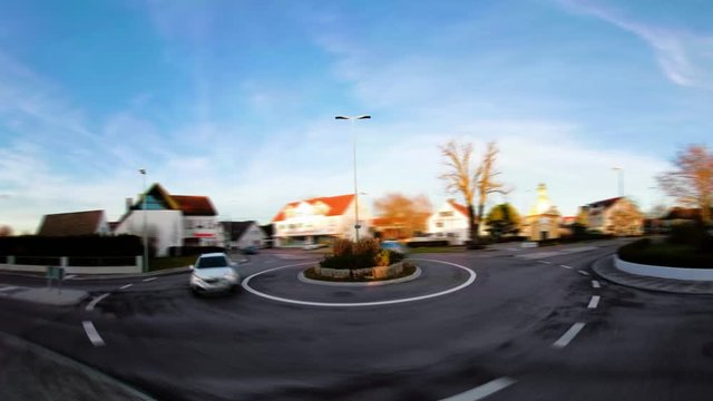 hyperlapse Kreisverkehr