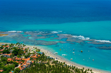 Porto de Galinhas Beach, Ipojuca, near Recife, Pernambuco, Brazil on March 1, 2014.