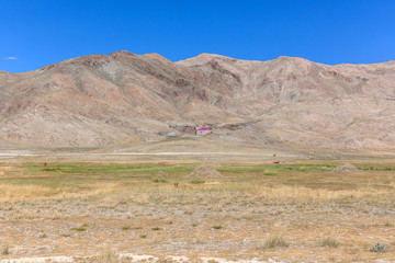 Mongolia landscape. Altai Tavan Bogd National Park in Bayar-Ulgii