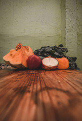 verduras en mesa de madera , vegetables in wood table