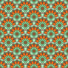 Vintage floral seamless pattern