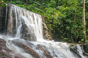 Fototapeta na wymiar Waterfall at tropical forest