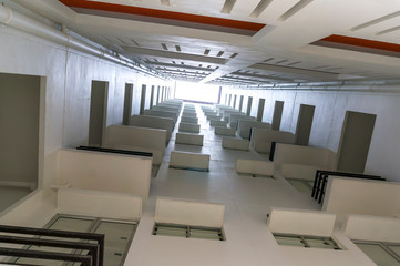 View from basement to void area building