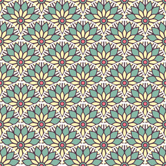 Vintage floral seamless pattern