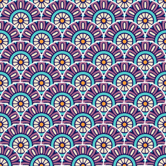 Vintage floral seamless pattern