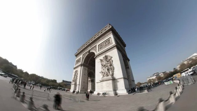 Hyperlapse - Arc de Triomphe de l&rsquo;&Eacute;toile Paris