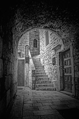 Fototapeta premium street in old town of tallinn