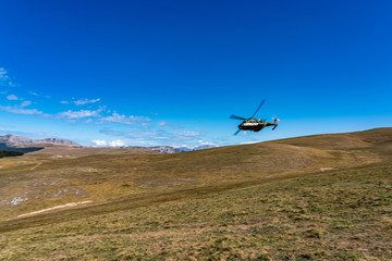 Fototapeta na wymiar Col de Bataille, Ombleze, France. View on the plateau of Tete de la Dame.