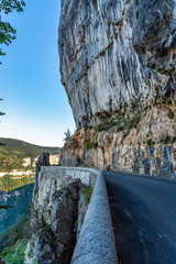 Lanscape of Vercors in France - view of Combe Laval, Col del la Machine