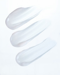 white cream on a white background