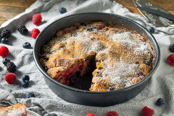 Homemade Summer Berry Buckle Cake