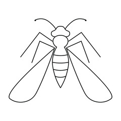 Wasp vector. Set of honey and bee labels for honey logo ans wasp products. Isolated insect icon. Flying bee. Flat style vector illustration.