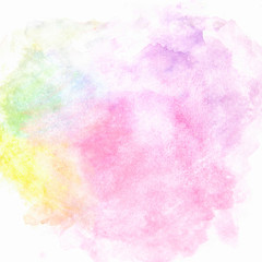 Obraz premium Abstract water color, colorful paint on white paper.