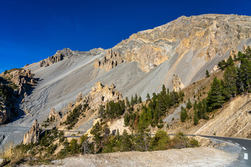 The Deserted Casse and the Izoard Pass in the french Alps, France.