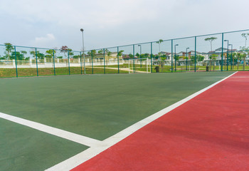 Line inside futsal court