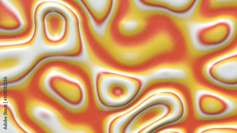 Poster liquid paint looping animated background. fluid flowing wavy texture, 3d render dynamic wallpaper. s