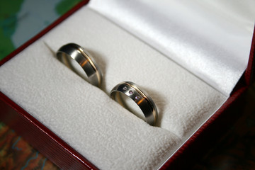 two wedding rings