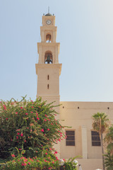 Bell Tower of St. Peter's Church in Old Jaffa, Israel