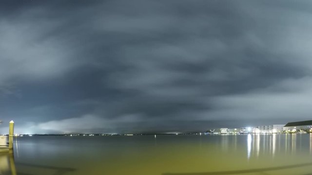 Ocean City Bay (Maryland, USA) 
Timelapse at Night