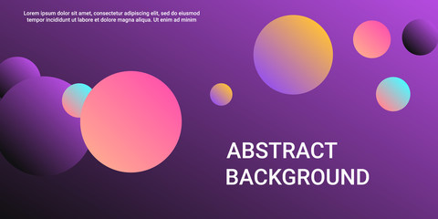Trendy gradients of balls shapes.
