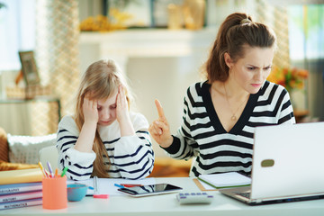child craving attention while mother busy working